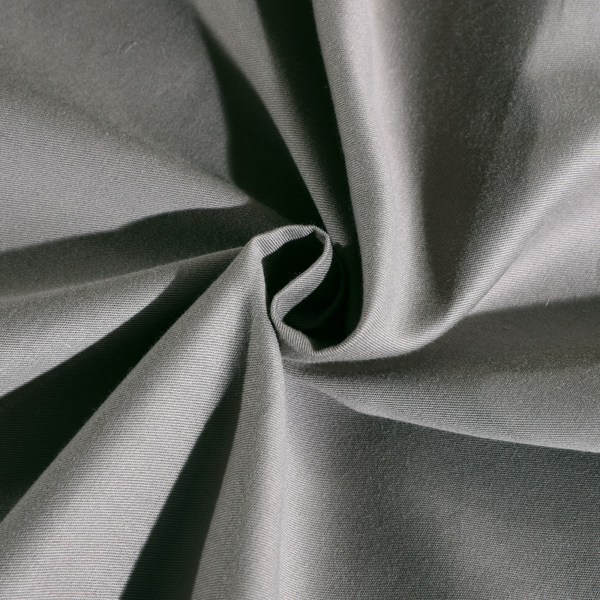 Постельное белье Египетский хлопок Элитный Серебристый 2 спальный, на резинке 180x200x30