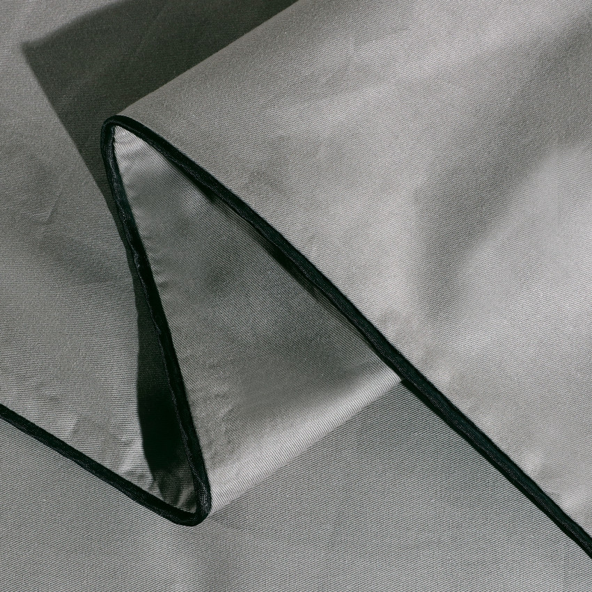 Постельное белье Египетский хлопок Элитный Серебристый 2 спальный, на резинке 180x200x30