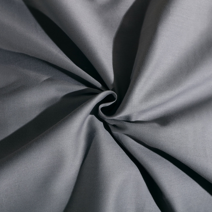 Постельное белье Египетский хлопок Элитный Серебристый 2 спальный, на резинке 160x200x30