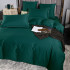Постельное белье Египетский хлопок Элитный Изумрудный 2 спальный, на резинке 160x200x30