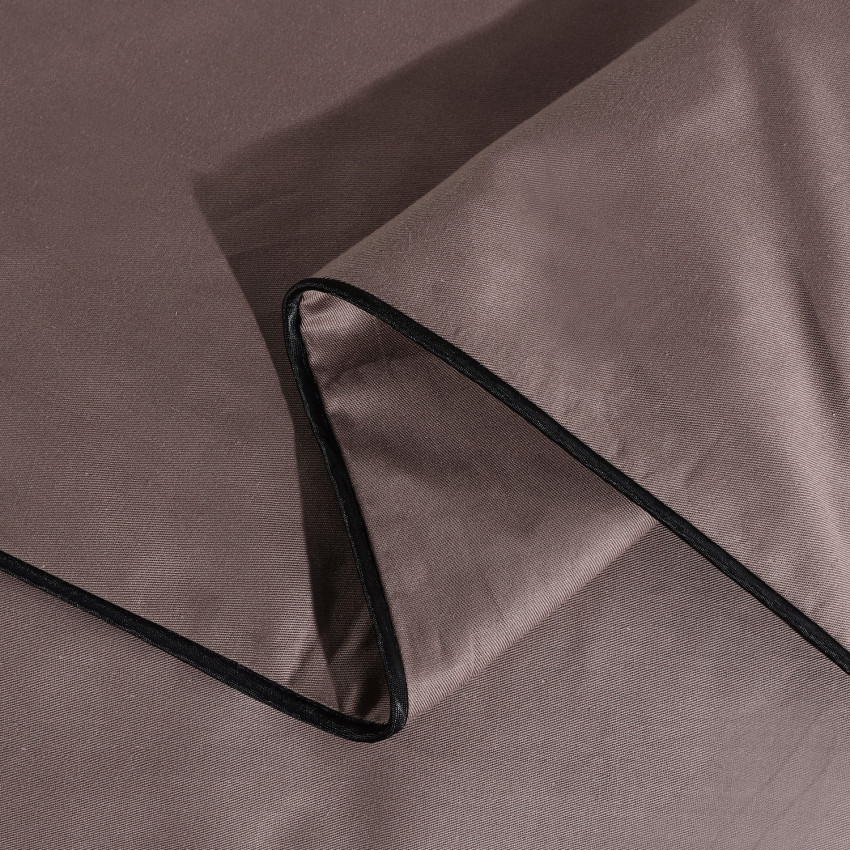 Постельное белье Египетский хлопок Элитный Коричневый Евро, на резинке 140x200x30