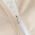 Комплект постельного белья Однотонный Сатин с Вышивкой CH034 Евро Кремовый