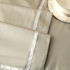 Постельное белье Египетский хлопок Премиум широкий кант Серый 2 спальный, на резинке 180x200x30