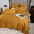 Постельное белье Египетский хлопок Элитный Золотистый 2 спальный, на резинке 180x200x30