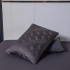 Комплект постельного белья Сатин Жаккард 002 Темно-серый Евро на резинке 180x200x25 наволочки 70x70