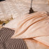 Комплект постельного белья Сатин Жаккард 005 Кремовый Семейный на резинке 180x200x25 наволочки 70x70