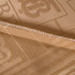 Комплект постельного белья Сатин Жаккард 006 Бежевый Евро на резинке 160x200x25 наволочки 50x70