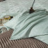 Комплект постельного белья Сатин Жаккард 007 Мятный Семейный на резинке 160x200x25 наволочки 70x70