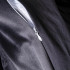 Комплект постельного белья Сатин Жаккард 008 Черный Евро на резинке 180x200x25 наволочки 70x70