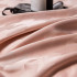 Комплект постельного белья Сатин Жаккард 009 Кремово-розовый Семейный на резинке 180x200x25 наволочки 70x70