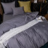 Комплект постельного белья Сатин Жаккард 011 Серебристый Евро на резинке 160x200x25 наволочки 50x70