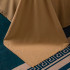 Комплект постельного белья Сатин Жаккард 012 Золотисто-бежевый Семейный наволочки 70x70