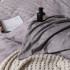 Комплект постельного белья Сатин Жаккард 013 Серый 2 сп. на резинке 140x200x25 наволочки 70x70