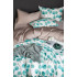 Комплект постельного белья Сатин Премиум 043 Евро на резинке 140x200x30, 4 наволочки