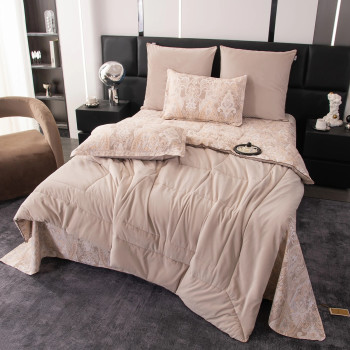 Комплект постельного белья Сатин Velouria Luxe с Одеялом 003 Евро 4 наволочки