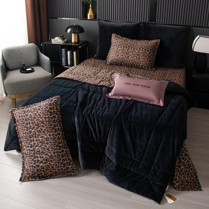 Комплект постельного белья Сатин Velouria Luxe с Одеялом 004 Евро 4 наволочки