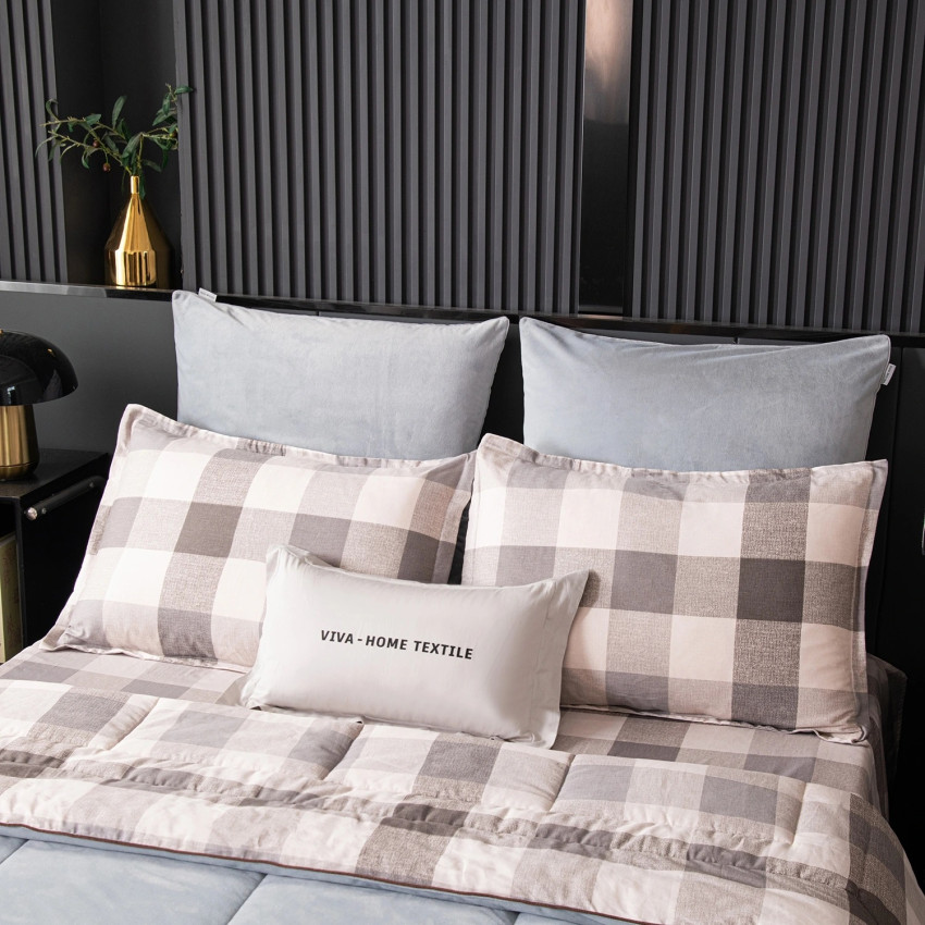 Комплект постельного белья Сатин Velouria Luxe с Одеялом 005 Евро 4 наволочки, простынь на резинке 160x200x25 Комплект постельного белья Сатин Velouria Luxe с Одеялом 005 Евро 4 наволочки, простынь на резинке 160x200x25