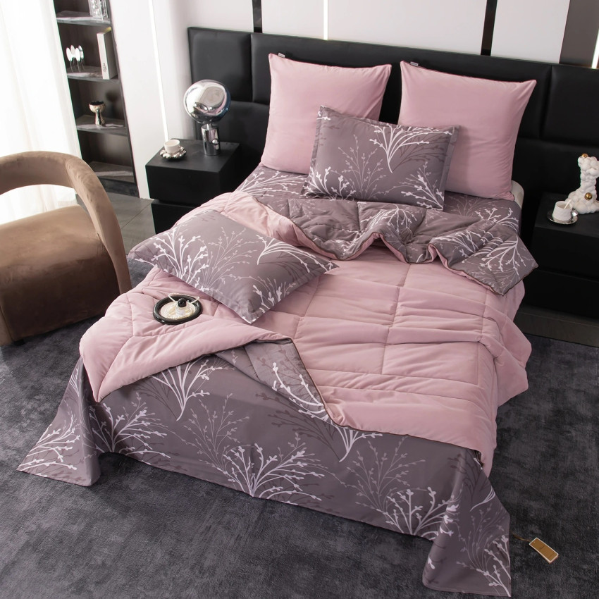 Комплект постельного белья Сатин Velouria Luxe с Одеялом 006 Евро 4 наволочки Комплект постельного белья Сатин Velouria Luxe с Одеялом 006 Евро 4 наволочки