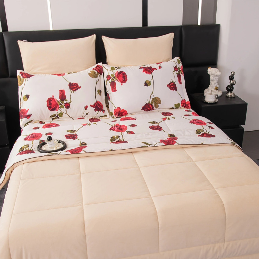 Комплект постельного белья Сатин Velouria Luxe с Одеялом 015 Евро 4 наволочки, простынь на резинке 160x200x25 Комплект постельного белья Сатин Velouria Luxe с Одеялом 015 Евро 4 наволочки, простынь на резинке 160x200x25