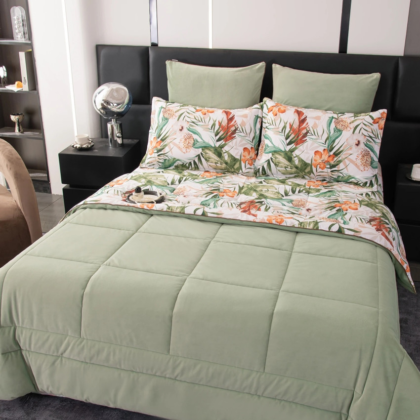 Комплект постельного белья Сатин Velouria Luxe с Одеялом 017 Евро 4 наволочки, простынь на резинке 160x200x25 Комплект постельного белья Сатин Velouria Luxe с Одеялом 017 Евро 4 наволочки, простынь на резинке 160x200x25