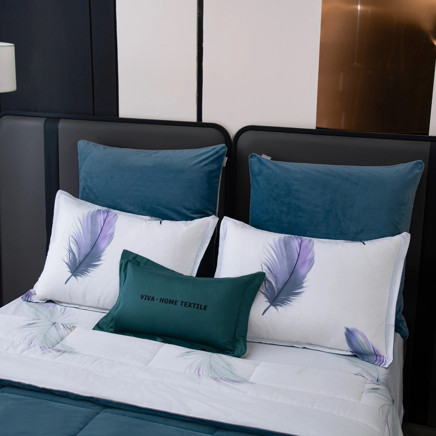 Комплект постельного белья Сатин Velouria Luxe с Одеялом 018 Евро 4 наволочки, простынь на резинке 160x200x25 Комплект постельного белья Сатин Velouria Luxe с Одеялом 018 Евро 4 наволочки, простынь на резинке 160x200x25