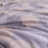 Комплект постельного белья Сатин с Одеялом 135 Сиреневый на резинке 180x200x25 Евро наволочки 50x70