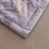 Комплект постельного белья Сатин с Одеялом 135 Сиреневый на резинке 140x200x25 Евро наволочки 50x70