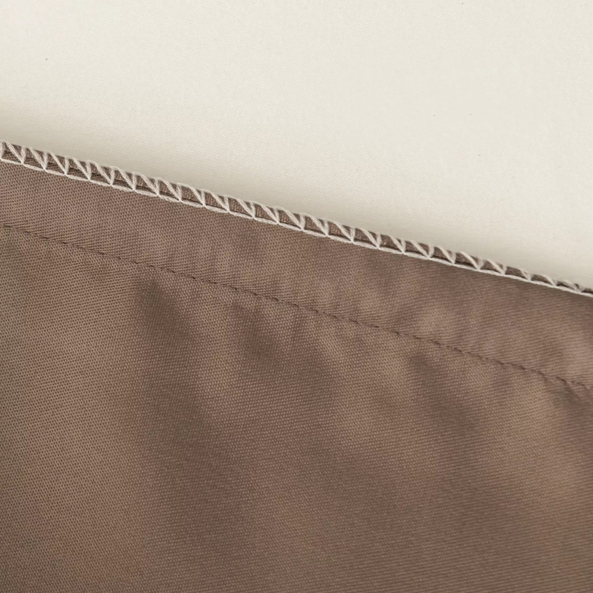 Комплект постельного белья Однотонный Сатин CS054 Серо-коричневый 2 сп. наволочки 70x70