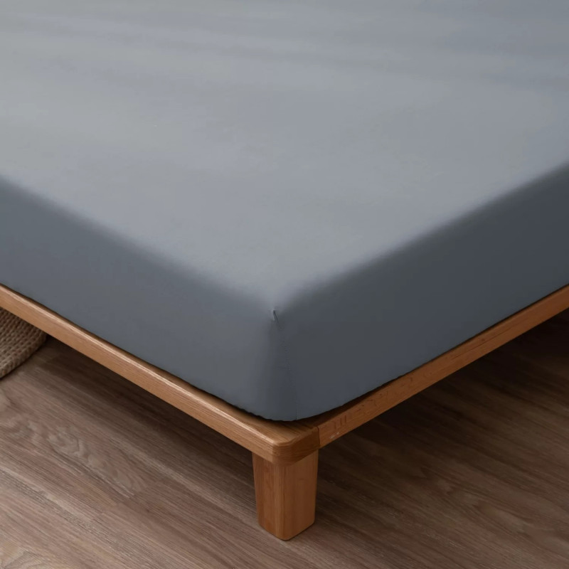 Комплект постельного белья Однотонный Сатин CS053 на резинке 180x200x35 Темно-серый Евро 4 наволочки Комплект постельного белья Однотонный Сатин CS053 на резинке 180x200x35 Темно-серый Евро 4 наволочки