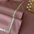 Постельное белье Египетский хлопок Премиум широкий кант Бледно-розовый Евро на резинке 160x200x30