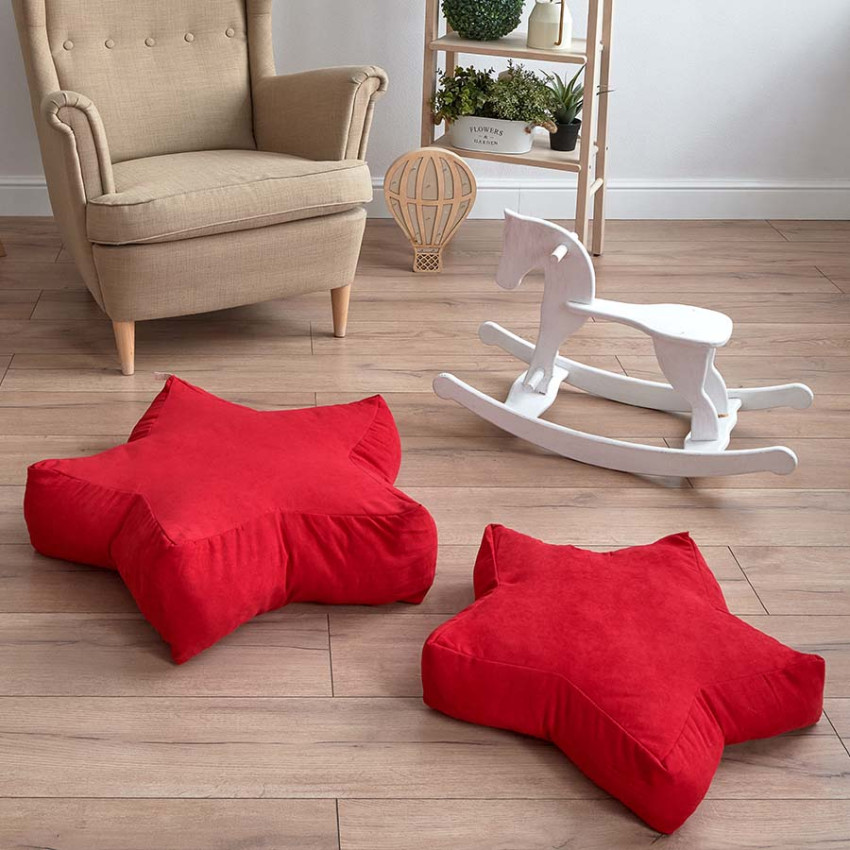 Декоративная подушка Старс Красный 55х55х12 см