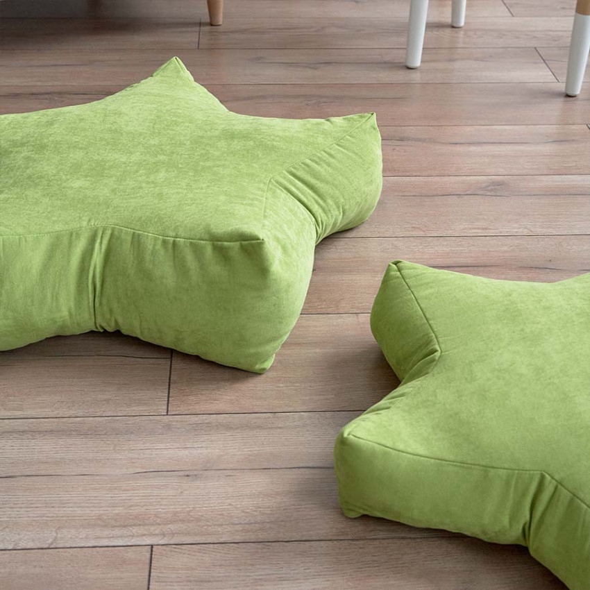 Декоративная подушка Старс Зеленый 65х65х20 см