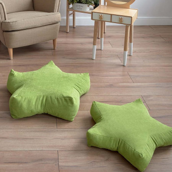 Декоративная подушка Старс Зеленый 55х55х12 см