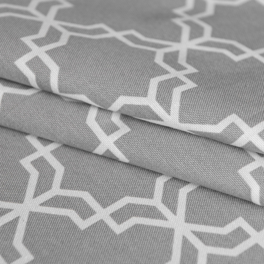 Портьерная ткань для штор Тристан Серый, 180 см