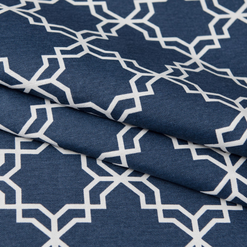 Портьерная ткань для штор Тристан Синий, 180 см