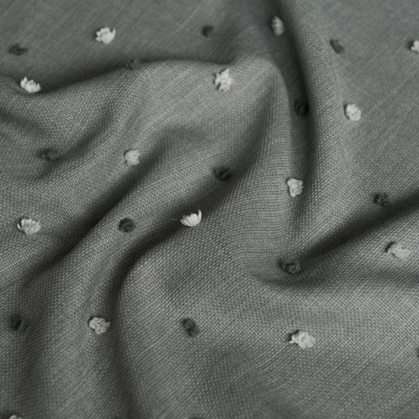 Портьерная ткань для штор Мемфис Серый, 300 см
