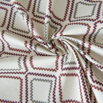 Портьерная ткань для штор Сеймур Красный, 180 см