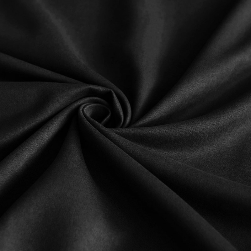 Портьеры из софта Ким Черный, 200x270 см - 2 шт. Портьеры из софта Ким Черный, 200x270 см - 2 шт.