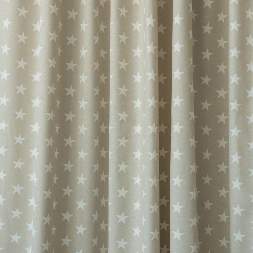 Портьерная ткань для штор Сири Бежевый, 180 см