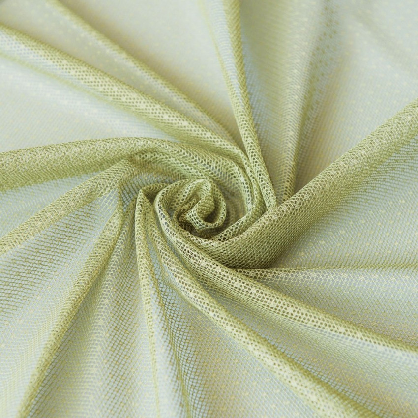 Декоративная ткань с утяжелителем Стори Зеленый, 305 см