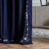 Комплект штор с вышивкой Бриджит Синий сапфир, 200x270 см - 2 шт.