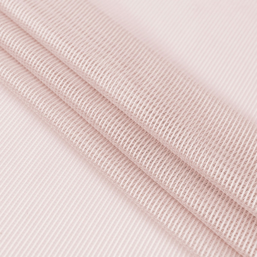 Декоративная ткань с утяжелителем Лайнс Розовый, 300 см