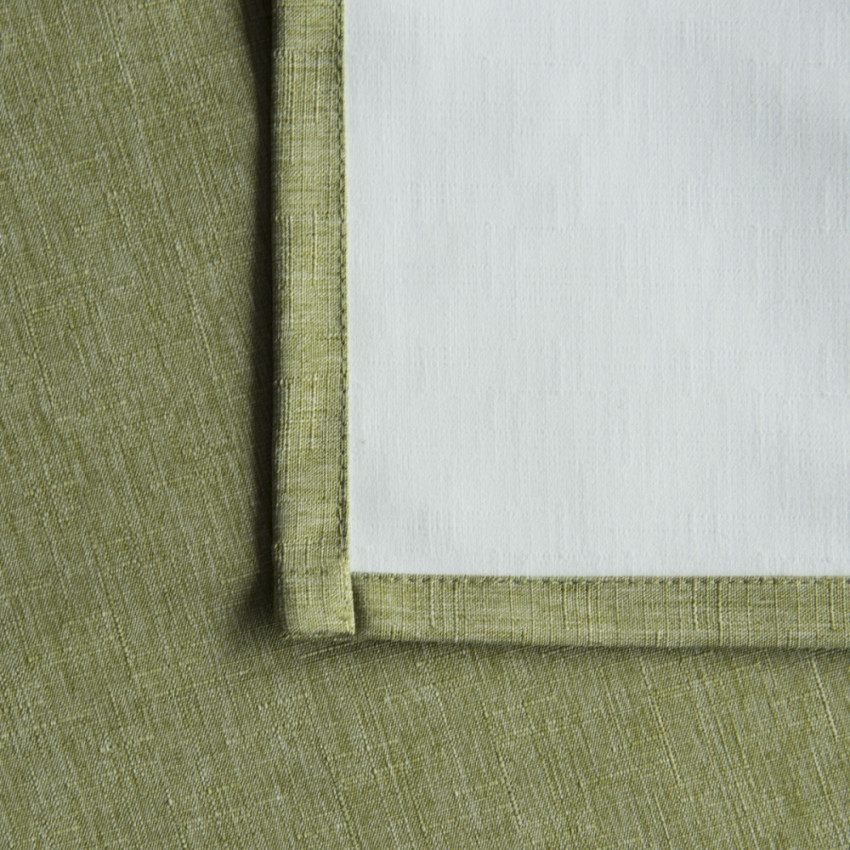 Негорючая декоративная ткань Эклипсо Зеленый, 290 см
