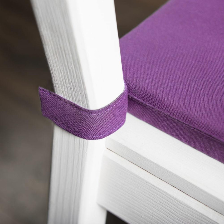 Комплект подушек для стула Билли Фиолетовый, 37х42х3 см - 2 шт.