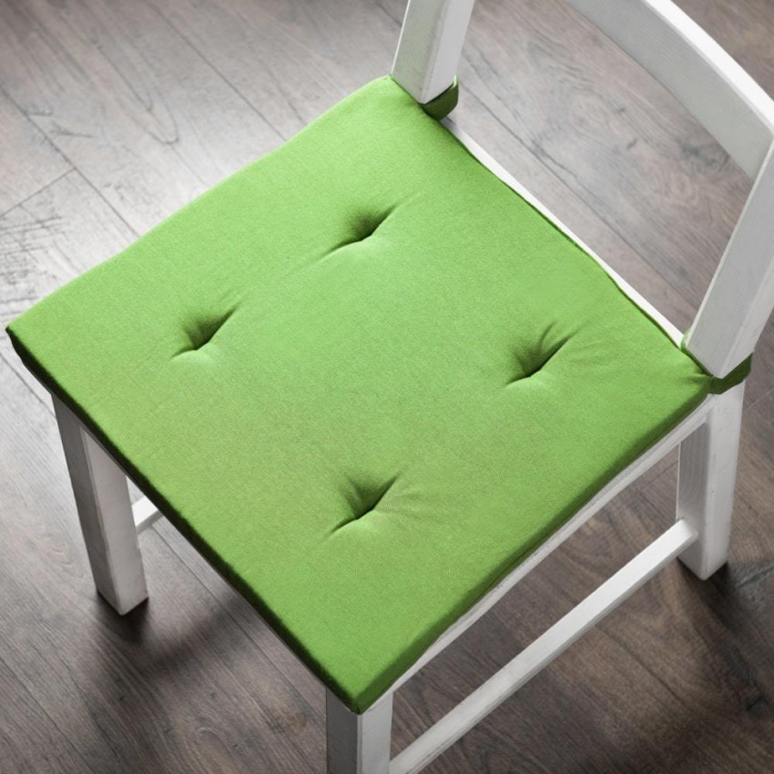 Комплект подушек для стула Билли Зеленый, 37х42х3 см - 2 шт.