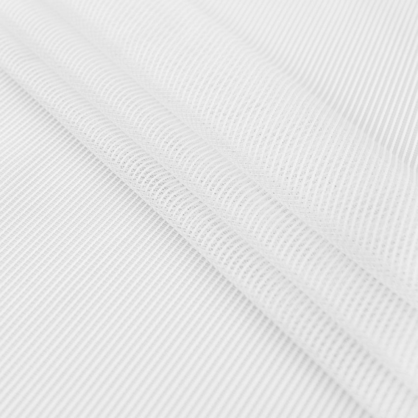 Декоративная ткань с утяжелителем Лайнс Белый, 300 см