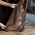 Комплект штор с вышивкой Бриджит Шоколадный бархат, 200x270 см - 2 шт.