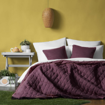 Покрывало с наволочками Ким Винный 230х250 см