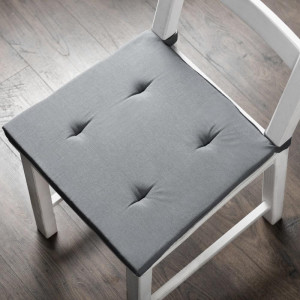 Комплект подушек для стула Билли Серый, 37х42х3 см - 2 шт.