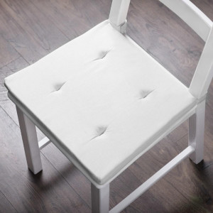 Комплект подушек для стула Билли Белый, 37х42х3 см - 2 шт.
